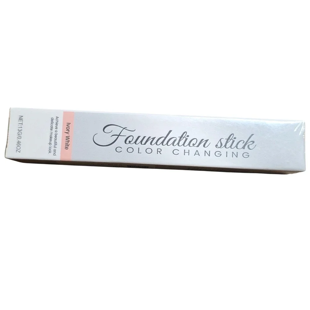 Color Changing Foundation Stick Ivory White 13g with Built In Brush